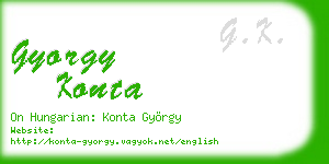 gyorgy konta business card