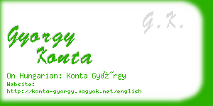 gyorgy konta business card